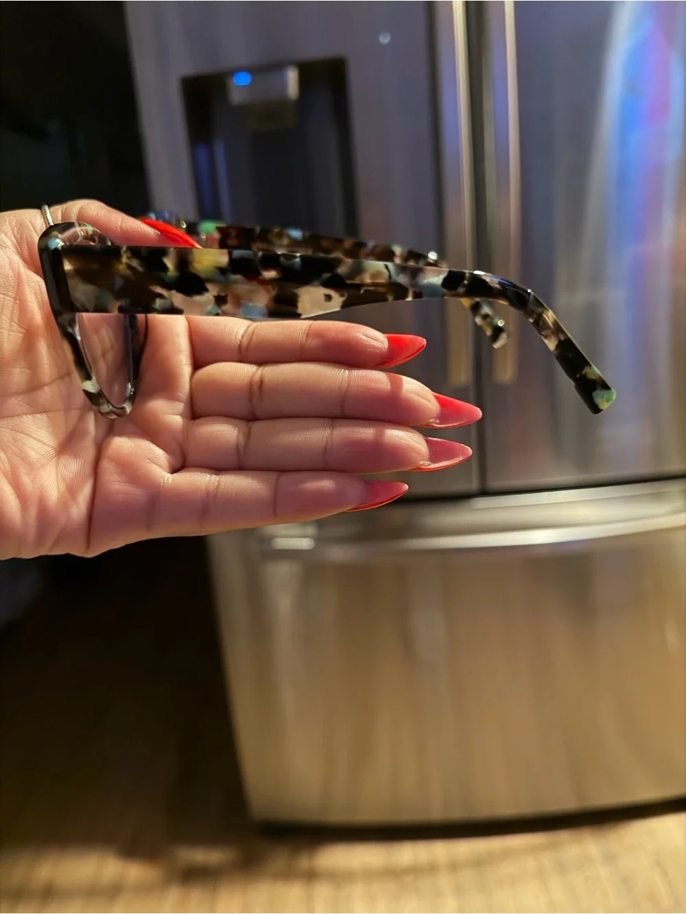 Tortoiseshell Cat Eye Glasses in Green & Black